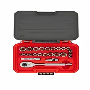 PROTO J52325S Socket Set, 5/16 Inch To 3/4 Inch Socket Range, 8Mm To 18Mm, Hand, 3/8 Inch Drive | CH6PUU 60ML02