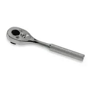 PROTO J5248S Hand Ratchet, Pear, Reversing, 5 Inch Overall Length, Chrome, 15 Deg Min Arc Swing, Std | CT8FCH 426G36