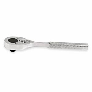 PROTO J5249 Hand Ratchet, Pear, Reversing, 7 Inch Overall Length, Chrome, 15 Deg Min Arc Swing, Std | CT8FCN 426G37