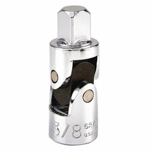 PROTO J5270A Universal Joint, 3/8 Inch Output Drive Size, Square, 2 Inch Overall Length, Chrome | CT8HDJ 426J27