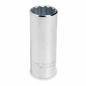 PROTO J5336 Socket, 1/2 Inch Drive Size, 1 1/8 Inch Socket Size, 12-Point, Deep, Chrome | CT8FYN 429P99