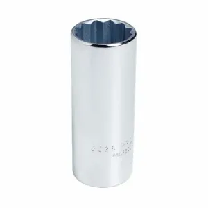 PROTO J5338 Socket, 1/2 Inch Drive Size, 1 3/16 Inch Socket Size, 12-Point, Deep, Chrome | CT8GVZ 429R02