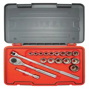 PROTO J54118T Socket Set, 1/2 Inch To 1 1/4 Inch Socket Range, Hand, 1/2 Inch Drive, Sae | CH6PVD 60MK83