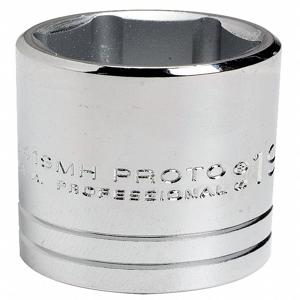 PROTO J5412MH Socket, 1/2 Inch Drive Size, 12Mm Socket Size, 6 Point, Alloy Steel, Chrome | CH6PVE 429R17