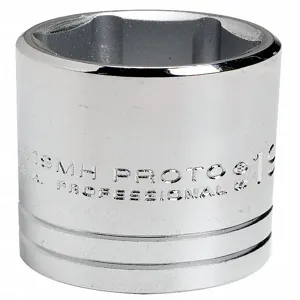 PROTO J5412MH Socket, 1/2 Inch Drive Size, 12Mm Socket Size, 6 Point, Alloy Steel, Chrome | CH6PVE 429R17