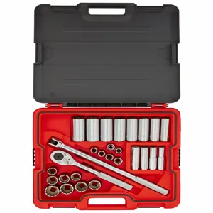 PROTO J54130T Socket Set, 1/2 To 1 1/4 Inch Socket Size Range, 1/2 Inch Drive | CH6PVF 60MK85