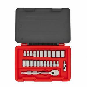 PROTO J54325AS Socket Set, 1/2 Inch Drive Size, 25 Pieces, 9 mm To 23 mm Socket Size Range | CT8FQD 60ML13