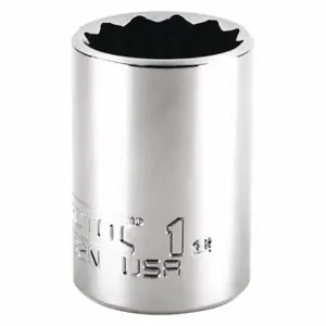 PROTO J5432MN Socket, 1/2 Inch Drive Size, 32 mm Socket Size, 12-Point Chrome, Metric | CT8GEA 483H11