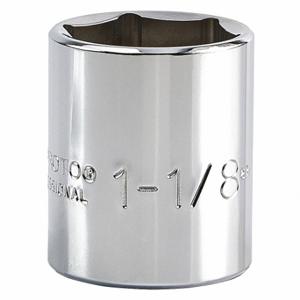 PROTO J5436H Socket, 1/2 Inch Drive Size, 1 1/8 Inch Socket Size, 6-Point Chrome | CT8FYP 429R82