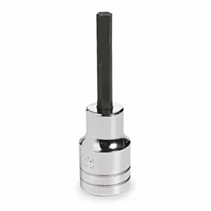 PROTO J5441-17M Socket Bit, 1/2 Inch Drive Size, Hex Tip, 17 mm Tip Size, 4 Inch Length, Metric, Chrome | CT8FHQ 426J13