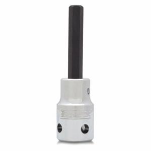 PROTO J5441-8M-TT Socket Bit, 1/2 Inch Drive Size, Hex Tip, 8 mm Tip Size, 3 1/4 Inch Length, Metric, Chrome | CT8FJL 49XG23