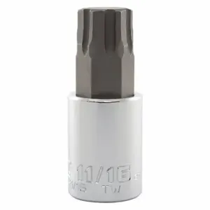 PROTO J5441R-11/16 Socket Bit, 1/2 Inch Drive Size, Hex Tip, 11/16 Inch Tip Size, 2 3/4 Inch Length, Sae | CT8FHF 56JT42