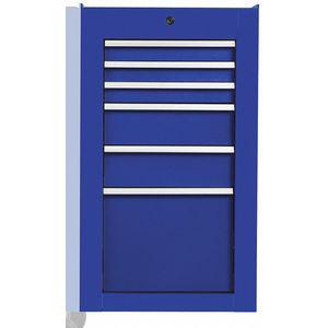 PROTO J551934-6BL-SC Blue Side Cabinet, 34 Inch H x 19 Inch W x 25-1/4 Inch D, Number of Drawers 6 | CD3KGN 48VA42