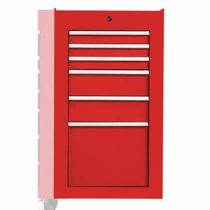 PROTO J551934-6RD-SC Side Cabinet, High Gloss Red, 19 Inch Width x 25 1/4 Inch Depth x 34 Inch Height, Red | CT8FGC 48VA39