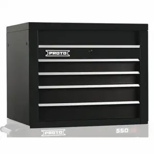 PROTO J553427-4BK Top Chest, Gloss Black, 34 Inch W x 25 1/4 Inch D x 27 Inch H, Black | CT8HBY 48VA37