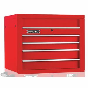 PROTO J553427-4RD Top Chest, Gloss Red, 34 Inch W x 25 1/4 Inch D x 27 Inch H, Red | CT8HCM 48VA33