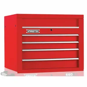 PROTO J553427-4RD Top Chest, Gloss Red, 34 Inch W x 25 1/4 Inch D x 27 Inch H, Red | CT8HCM 48VA33