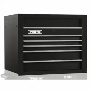 PROTO J553427-5BK Top Chest, Gloss Black, 34 Inch W x 25 1/4 Inch D x 27 Inch H, Black | CT8HBW 48VA31