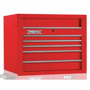 PROTO J553427-5RD Top Chest, Gloss Red, 34 Inch W x 25 1/4 Inch D x 27 Inch H, Red | CT8HCK 48VA27
