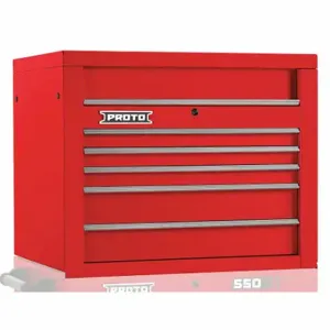 PROTO J553427-5RD Top Chest, Gloss Red, 34 Inch W x 25 1/4 Inch D x 27 Inch H, Red | CT8HCK 48VA27