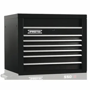 PROTO J553427-6BK Top Chest, Gloss Black, 34 Inch W x 25 1/4 Inch D x 27 Inch H, Black | CT8HBX 48VA25