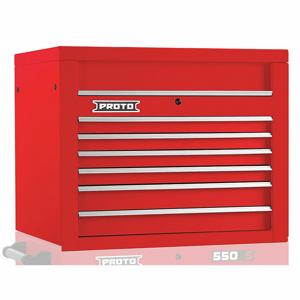 PROTO J553427-6RD Top Chest, Gloss Red, 34 Inch W x 25 1/4 Inch D x 27 Inch H, Red | CT8HCL 48VA21