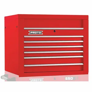 PROTO J553427-6RD Top Chest, Gloss Red, 34 Inch W x 25 1/4 Inch D x 27 Inch H, Red | CT8HCL 48VA21