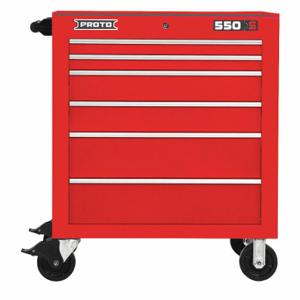 PROTO J553441-6RD Rolling Tool Cabinet, Gloss Red, 34 Inch Width X 25 1/4 Inch Depth X 41 Inch Height, Red | CT8HAL 48VA15