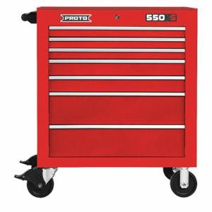 PROTO J553441-7RD Rolling Tool Cabinet, Gloss Red, 34 Inch Width X 25 1/4 Inch Depth X 41 Inch Height, Red | CT8HAM 48VA09
