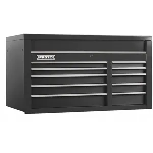 PROTO J555027-10DB Black Top Chest, 27 Inch H x 50 Inch W x 25-1/4 Inch D, Number of Drawers 10 | CD3KGF 48UZ98