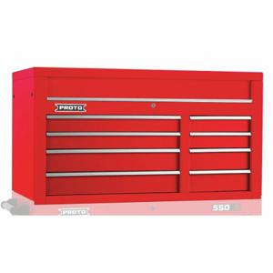 PROTO J555027-8RD Top Chest, Gloss Red, 50 Inch W x 25 1/4 Inch D x 27 Inch H, Red | CT8HCR 48UZ84
