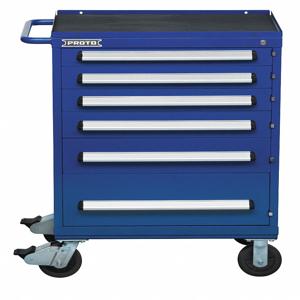 PROTO J563042-6BL Rollbarer Werkzeugschrank, 30 Zoll Gesamtbreite, glänzend blau | CH6PVQ 53GM67