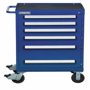 PROTO J563042-6BL Rolling Tool Cabinet, 30 Inch Overall Width, Gloss Blue | CH6PVQ 53GM67