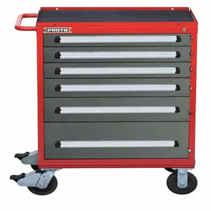 PROTO J563042-6SG Rolling Tool Cabinet, 30 Inch Overall Width, Gloss Red | CH6PVT 53GM71