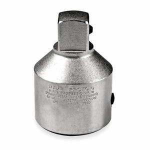 PROTO J5853 Socket Adapter, 1 Inch Output Drive Size, Square, 2 1/2 Inch Length, Chrome, Locking | CT8FGM 426H22