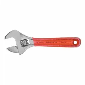 PROTO J704GB Adjustable Wrench, 4 11/32 Inch Overall Length, 3/4 Inch Jaw Capacity, Alloy Steel | CN2QQP J704G / 3R358