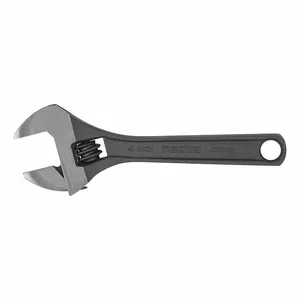 PROTO J704SB Adjustable Wrench, Alloy Steel, Black Oxide, 4 11/32 Inch, 3/4 Inch Jaw Capacity, Plain | CH6PVX 61TH64