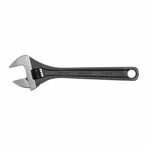 PROTO J710SB Adjustable Wrench, Alloy Steel, Black Oxide, 10 1/8 Inch, 1 3/8 Inch Jaw Capacity, Plain | CH6PWD 61TH79