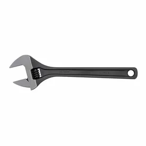 PROTO J715SB Adjustable Wrench, Alloy Steel, Black Oxide, 15 5/32 Inch, 2 1/16 Inch Jaw Capacity, Plain | CH6PWJ 61TH81