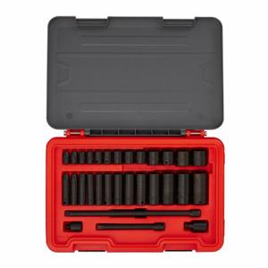 PROTO J72131IM Socket Set, 3/8 Inch Drive Size, 31 Pieces, 1/4 Inch To 1 Inch Socket Size Range | CT8FRA 60ML20