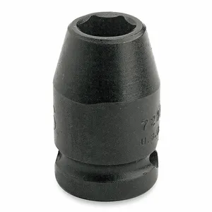 PROTO J7221M Impact Socket, 3/8 Inch Drive Size, 21 mm Socket Size, 6-Point, Std, Black Oxide | CT8EPU 5F499