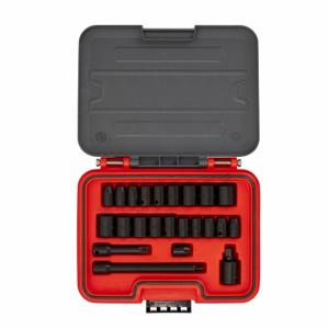 PROTO J72323IM Socket Set, 3/8 Inch Drive Size, 23 Pieces, 1/4 Inch To 3/4 In, 7 mm To 17 mm Socket Size | CT8FQQ 60ML18