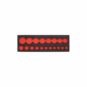 PROTO J74116F Tool Storage Foam Inserts, Black/Red, 16 Inch Width, 1 1/4 Inch Ht, 5 Inch Lg | CT8GYM 54JG33