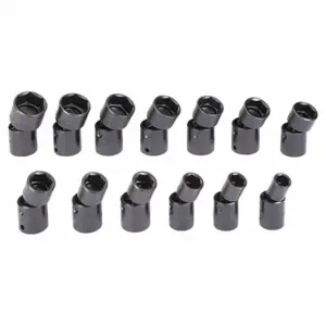 PROTO J74143 Impact Socket Set, 1/2 Inch Drive Size, 13 Pieces | CT8ENQ 45EK93