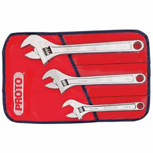 PROTO J795A Adjustable Wrench Set, Alloy Steel, Satin, 1 1/5 in 1 2/5 in 1 1/2 Inch Jaw Capacity | CT8DVL 793K44