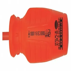 PROTO J90003-VDE Steel Insulated Screwdriver with 4-7/16 Inch Shank and 9/64 Inch Standard Tip | CD2JCN 425Y22