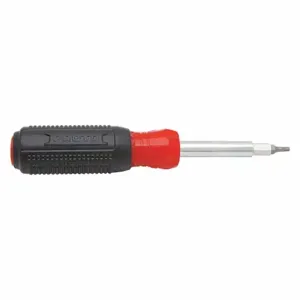 PROTO J93101 Multi-Bit Screwdriver, #1/#10/1/4 In/#15/#2 Tip Size, 8 Tips, 7 1/4 Inch Overall Length | CT8EUU 45JU25