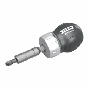 PROTO J9325 Multi-Bit Screwdriver, #0/#1/1/4 In/1/8 In/#2/3/16 In/5/32 In/T10/T15/T20/T25 Tip Size | CT8EUR 787D10