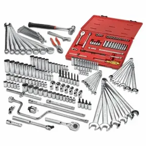 PROTO J99901B Master Tool Set, 179 Total Pcs, Metric/SAE, 1/4 in/3/8 Inch Socket Drive Size | CP4LXM 784JR1