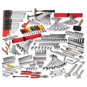 PROTO J99912A Master Tool Set, 266 Total Pcs, Metric/SAE, 1/4 in/3/8 Inch Socket Drive Size | CP4LYK 53GM45